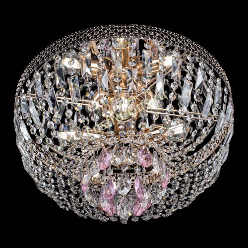 Люстра Венеция Астра розовая №5 в Новокузнецке Гусь Хрустальный