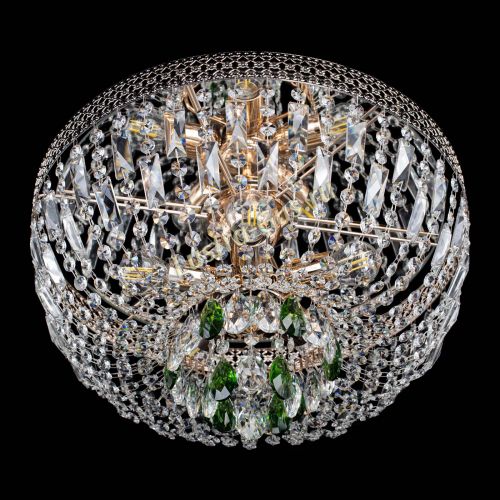 Люстра Венеция Астра зеленая №5 в Новокузнецке Гусь Хрустальный