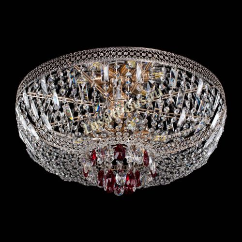 Люстра Венеция Астра №6 красная в Новокузнецке Гусь Хрустальный