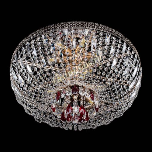 Люстра Венеция Астра №6 красная в Новокузнецке Гусь Хрустальный