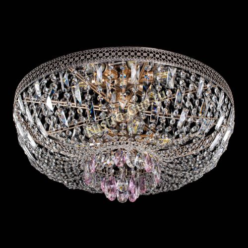 Люстра Венеция Астра №6 розовая в Новокузнецке Гусь Хрустальный