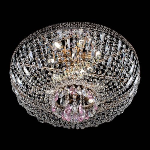 Люстра Венеция Астра №6 розовая в Новокузнецке Гусь Хрустальный