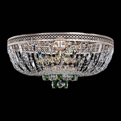 Люстра Венеция Астра №6 зеленая в Новокузнецке Гусь Хрустальный