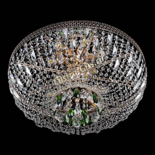 Люстра Венеция Астра №6 зеленая в Новокузнецке Гусь Хрустальный