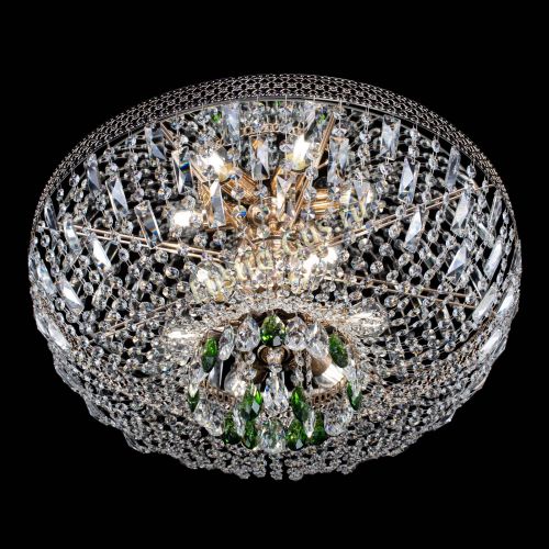 Люстра Венеция Астра №6 зеленая в Новокузнецке Гусь Хрустальный