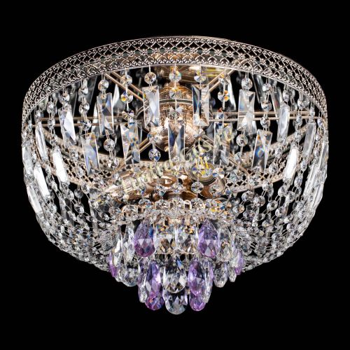 Люстра Венеция Астра №3 фиолетовая в Новокузнецке Гусь Хрустальный