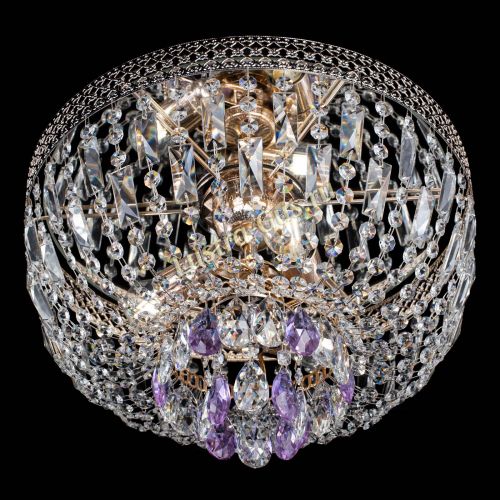 Люстра Венеция Астра №3 фиолетовая в Новокузнецке Гусь Хрустальный