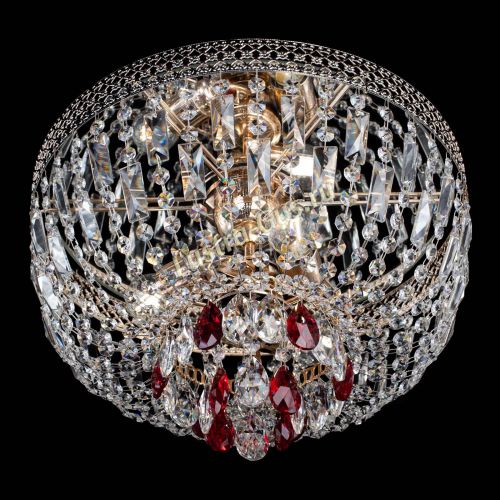 Люстра Венеция Астра №3 красная в Новокузнецке Гусь Хрустальный