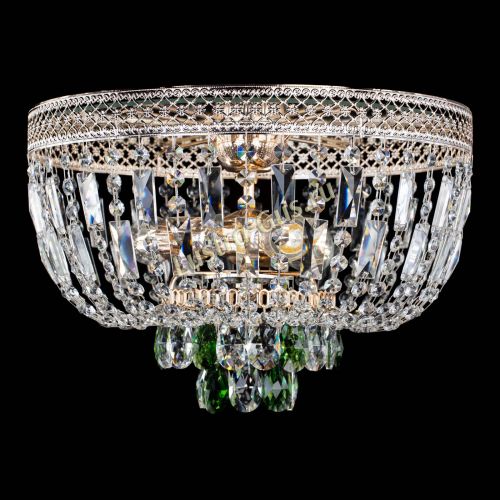 Люстра Венеция Астра №3 зеленая в Новокузнецке Гусь Хрустальный