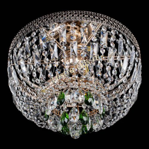 Люстра Венеция Астра №3 зеленая в Новокузнецке Гусь Хрустальный