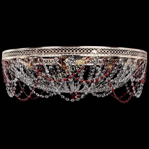 Люстра Венеция Ажур красная в Новокузнецке Гусь Хрустальный