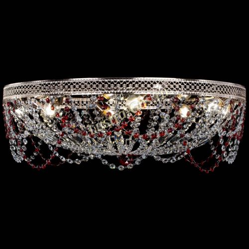 Люстра Венеция Ажур красная в Новокузнецке Гусь Хрустальный