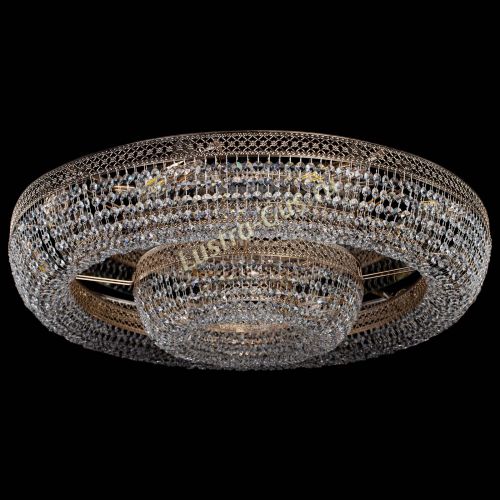 Люстра Венеция двойное кольцо №10 в Новокузнецке Гусь Хрустальный