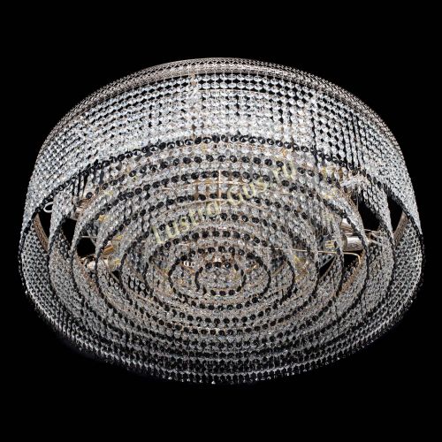 Люстра Венеция Капель №10 оптикон черная в Новокузнецке Гусь Хрустальный