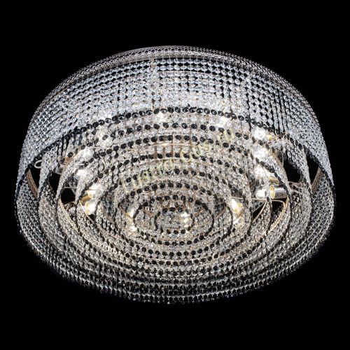 Люстра Венеция Капель №10 оптикон черная в Новокузнецке Гусь Хрустальный