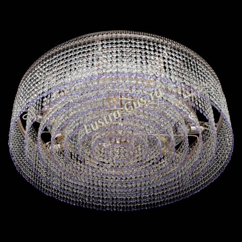 Люстра Венеция Капель №10 оптикон фиолетовая в Новокузнецке Гусь Хрустальный