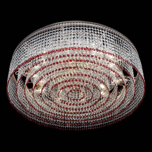 Люстра Венеция Капель №10 оптикон красная в Новокузнецке Гусь Хрустальный