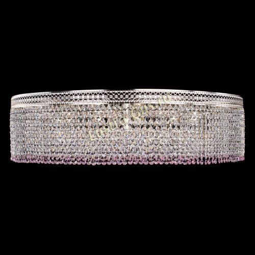 Люстра Венеция Капель №10 оптикон розовая в Новокузнецке Гусь Хрустальный