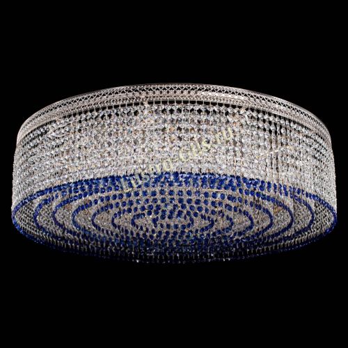 Люстра Венеция Капель №10 оптикон синяя в Новокузнецке Гусь Хрустальный