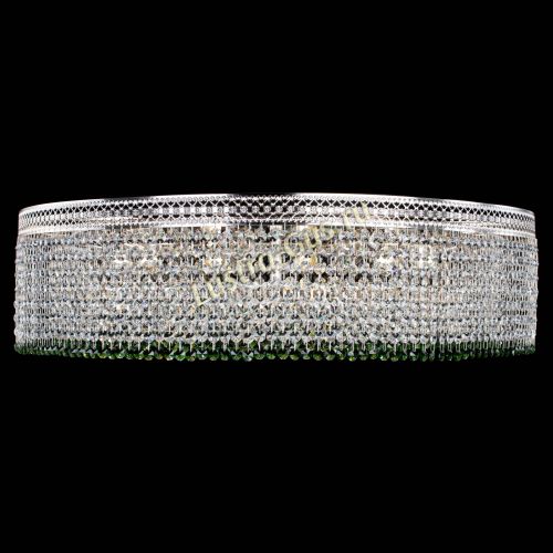 Люстра Венеция Капель №10 оптикон зеленая в Новокузнецке Гусь Хрустальный