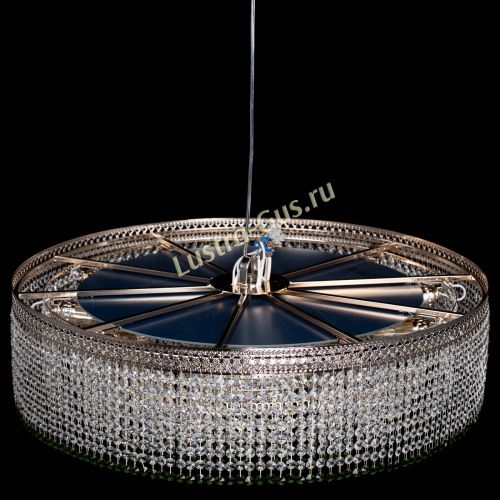 Люстра Венеция Капель №10 оптикон зеленая в Новокузнецке Гусь Хрустальный