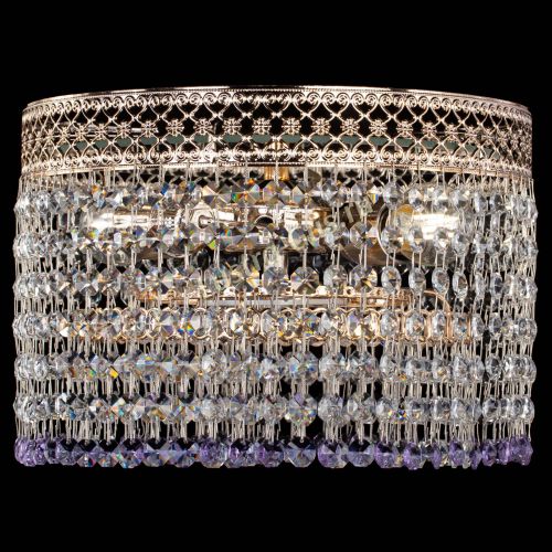 Люстра Венеция Капель №2 фиолетовая в Новокузнецке Гусь Хрустальный