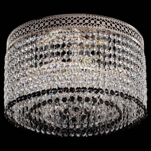 Люстра Венеция Капель №3 черная в Новокузнецке Гусь Хрустальный