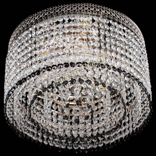 Люстра Венеция Капель №3 черная в Новокузнецке Гусь Хрустальный