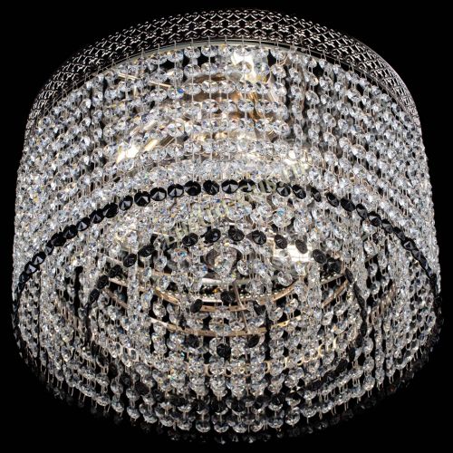 Люстра Венеция Капель №3 черная в Новокузнецке Гусь Хрустальный