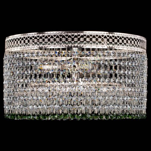 Люстра Венеция Капель №3 зеленая в Новокузнецке Гусь Хрустальный