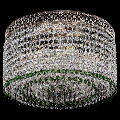 Люстра Венеция Капель №3 зеленая в Новокузнецке Гусь Хрустальный