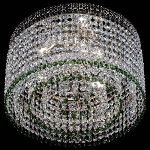 Люстра Венеция Капель №3 зеленая в Новокузнецке Гусь Хрустальный