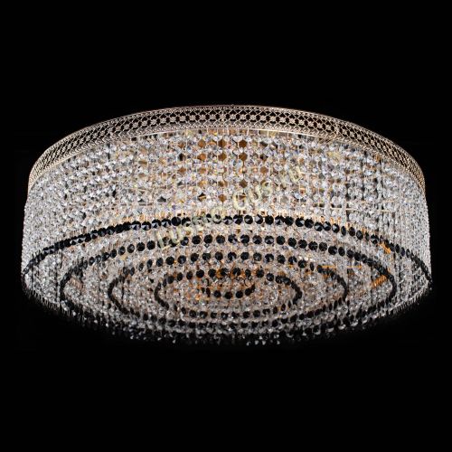 Люстра Венеция Капель №8 оптикон черная в Новокузнецке Гусь Хрустальный