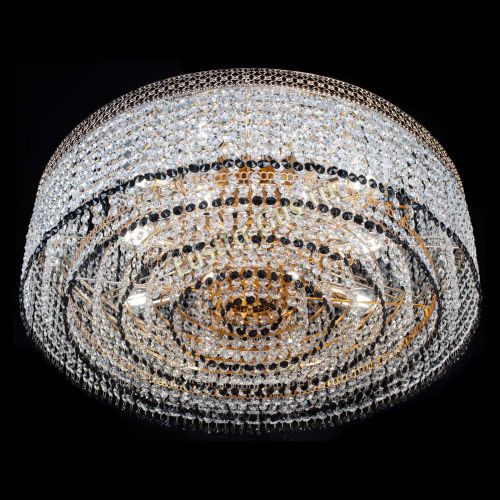 Люстра Венеция Капель №8 оптикон черная в Новокузнецке Гусь Хрустальный