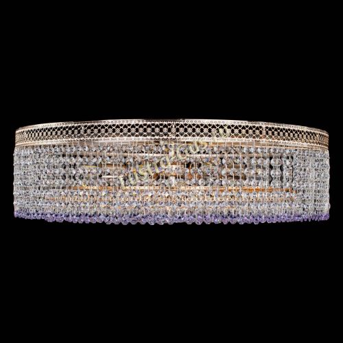 Люстра Венеция Капель №8 оптикон фиолетовая в Новокузнецке Гусь Хрустальный