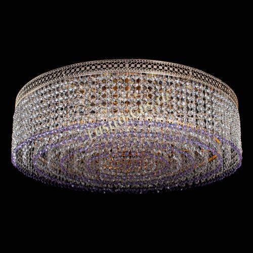 Люстра Венеция Капель №8 оптикон фиолетовая в Новокузнецке Гусь Хрустальный