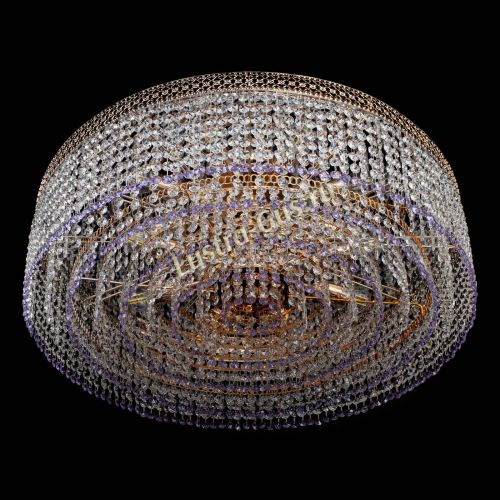 Люстра Венеция Капель №8 оптикон фиолетовая в Новокузнецке Гусь Хрустальный