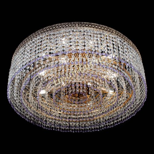 Люстра Венеция Капель №8 оптикон фиолетовая в Новокузнецке Гусь Хрустальный