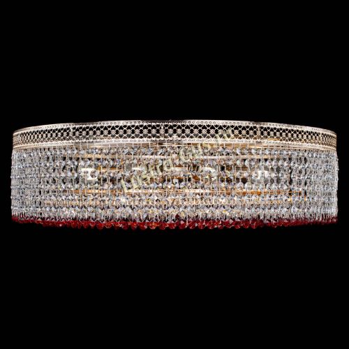 Люстра Венеция Капель №8 оптикон красная в Новокузнецке Гусь Хрустальный