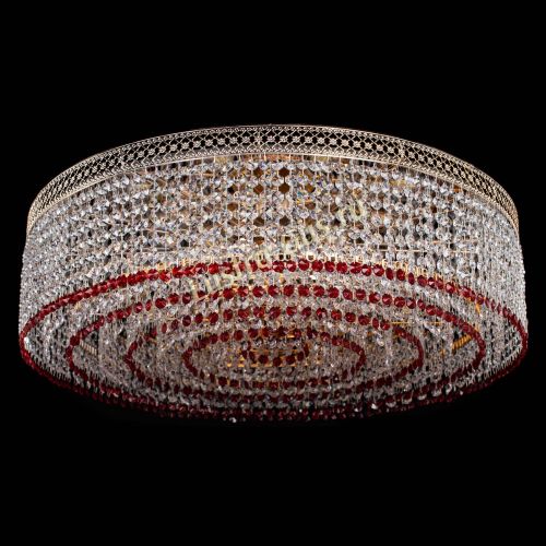 Люстра Венеция Капель №8 оптикон красная в Новокузнецке Гусь Хрустальный