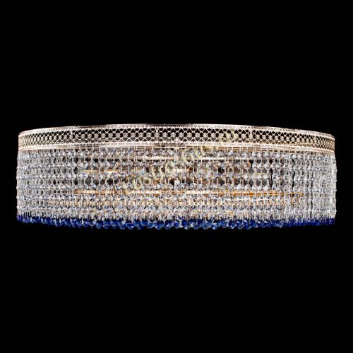 Люстра Венеция Капель №8 оптикон синяя в Новокузнецке Гусь Хрустальный