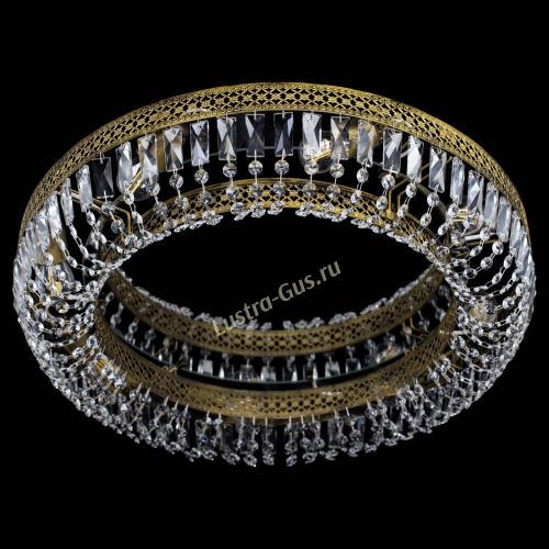 Люстра Венеция Кольцо №6 пластинка под бронзу в Новокузнецке Гусь Хрустальный