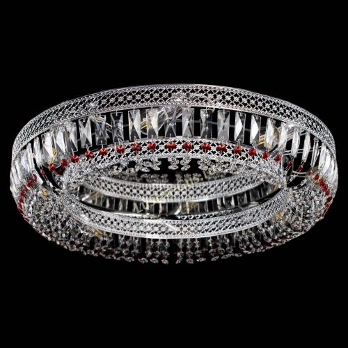 Люстра Венеция Кольцо №8 пластинка красная в Новокузнецке Гусь Хрустальный