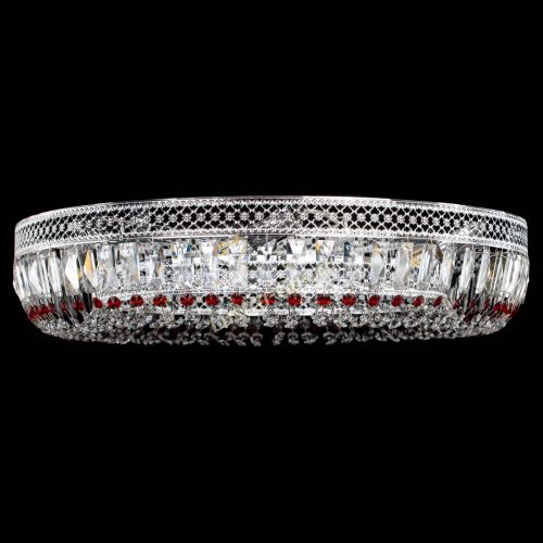 Люстра Венеция Кольцо №8 пластинка красная в Новокузнецке Гусь Хрустальный