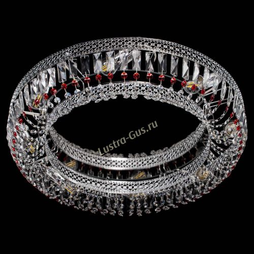 Люстра Венеция Кольцо №8 пластинка красная в Новокузнецке Гусь Хрустальный