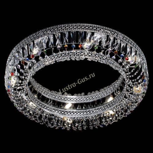 Люстра Венеция Кольцо №8 пластинка разноцветная в Новокузнецке Гусь Хрустальный