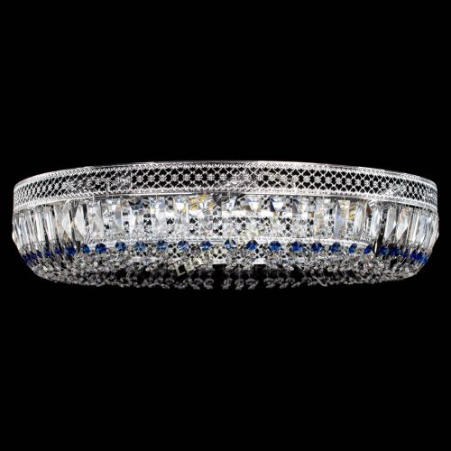 Люстра Венеция Кольцо №8 пластинка синяя в Новокузнецке Гусь Хрустальный