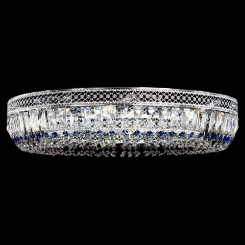 Люстра Венеция Кольцо №8 пластинка синяя в Новокузнецке Гусь Хрустальный