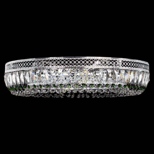 Люстра Венеция Кольцо №8 пластинка зеленая в Новокузнецке Гусь Хрустальный