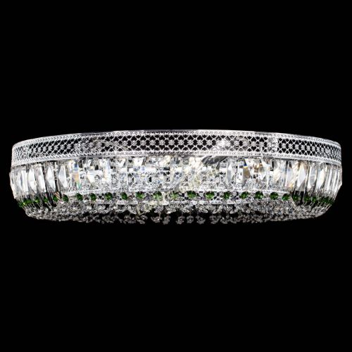 Люстра Венеция Кольцо №8 пластинка зеленая в Новокузнецке Гусь Хрустальный